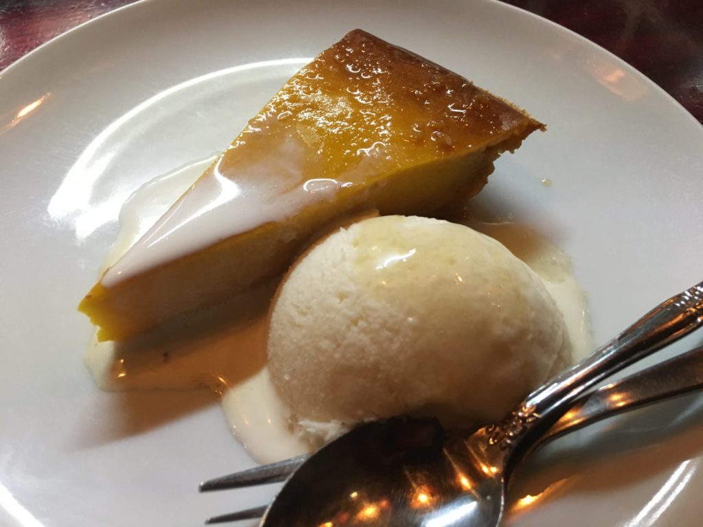 パンプキンプリンとにっこり梨のジェラート